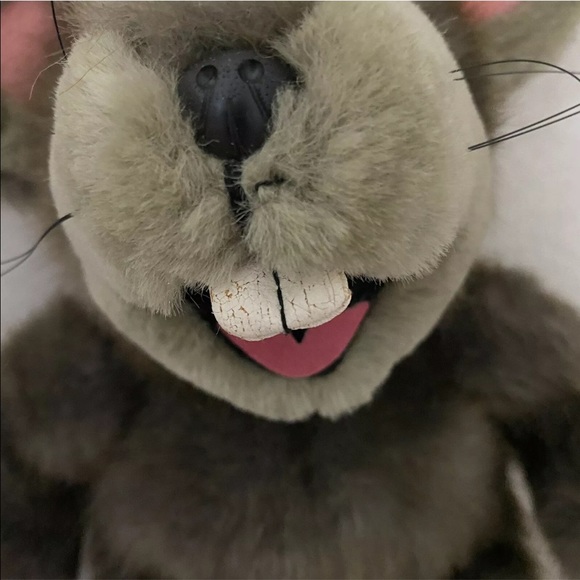 24K Polar Puff Special Effects Plush Rat “Minky” Vintage 1991 DCN Ind. 11” Tall - Picture 5 of 12